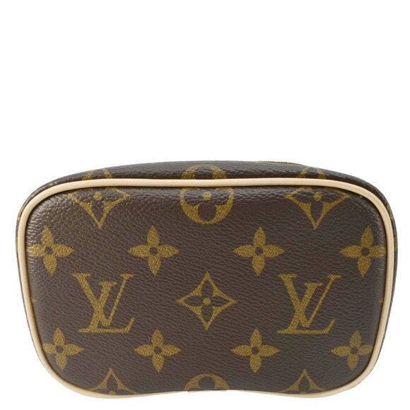 Louis Vuitton Nice Nano Monogram Canvas Toiletry Pouch Brown - Picture 13 of 16